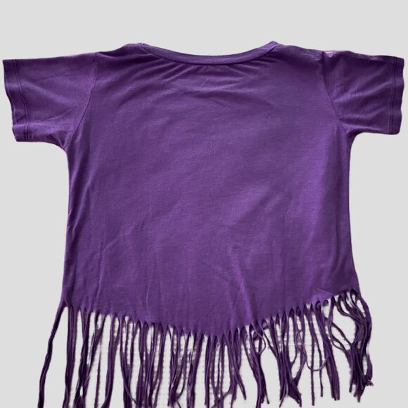 LIFE CLOTHING CO PURPLE FRINGED TOP SIZE S - Picture 6 of 7